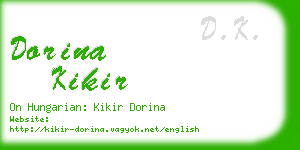 dorina kikir business card